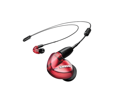 Shure SE535 WIRELESS, belaidės In-Ear tipo ausinės su išorinių garsų slopinimo funkcija (įvairių spalvų)- red
