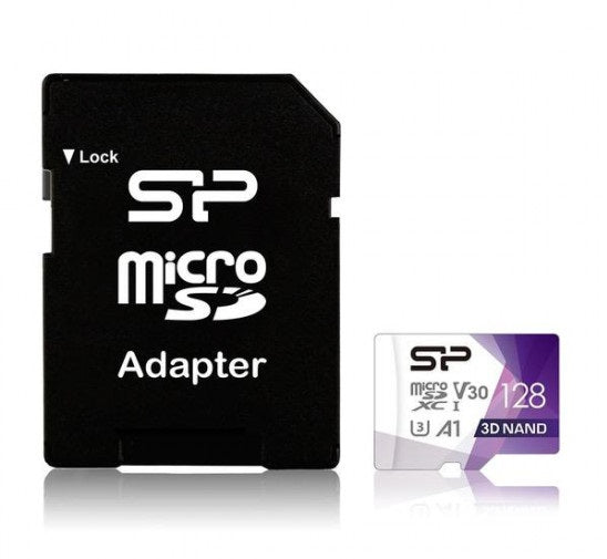 SILICON POWER SUPERIOR PRO MICRO SDXC, atminties kortelė (128 GB)