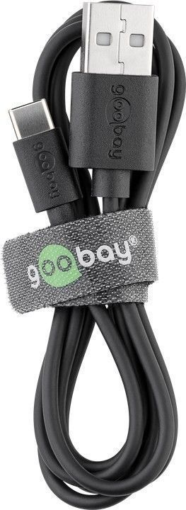 Goobay USB - C tipo įkrovimo ir duomenų perdavimo kabelis 1.0m Laidai Goobay AUTOGARSAS.LT