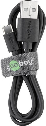 Goobay USB - C tipo įkrovimo ir duomenų perdavimo kabelis 1.0m Laidai Goobay AUTOGARSAS.LT