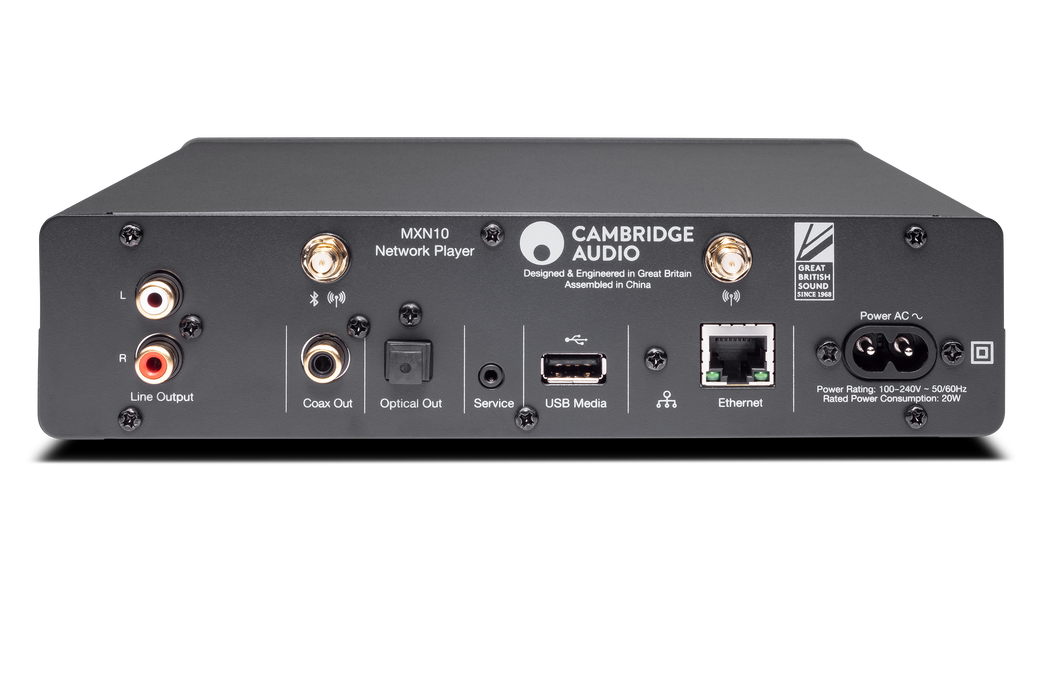 Cambridge Audio MXN10, tinklo grotuvas- galas