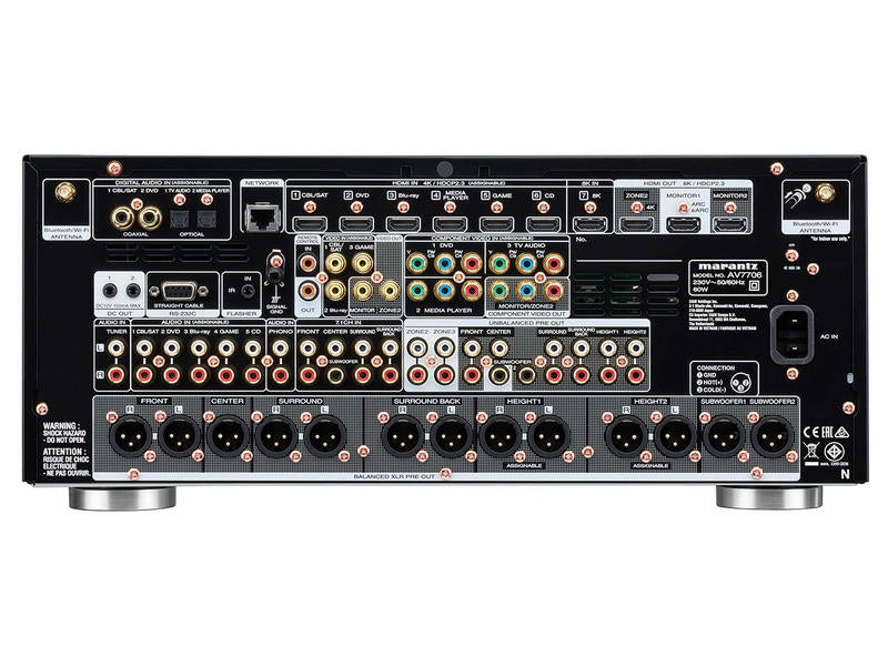 Marantz AV7706, A/V Pradinis Stiprintuvas- galas