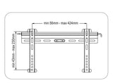 Goobay TV EasyFix Ultraslim L, TV laikiklis - schema