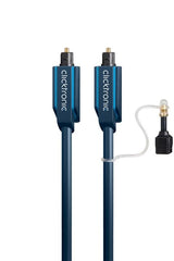 Clicktronic optinio kabelio komplektas - optinis skaitmeninis kabelis + 3.5mm adapteris 20.0m Laidai Clicktronic AUTOGARSAS.LT
