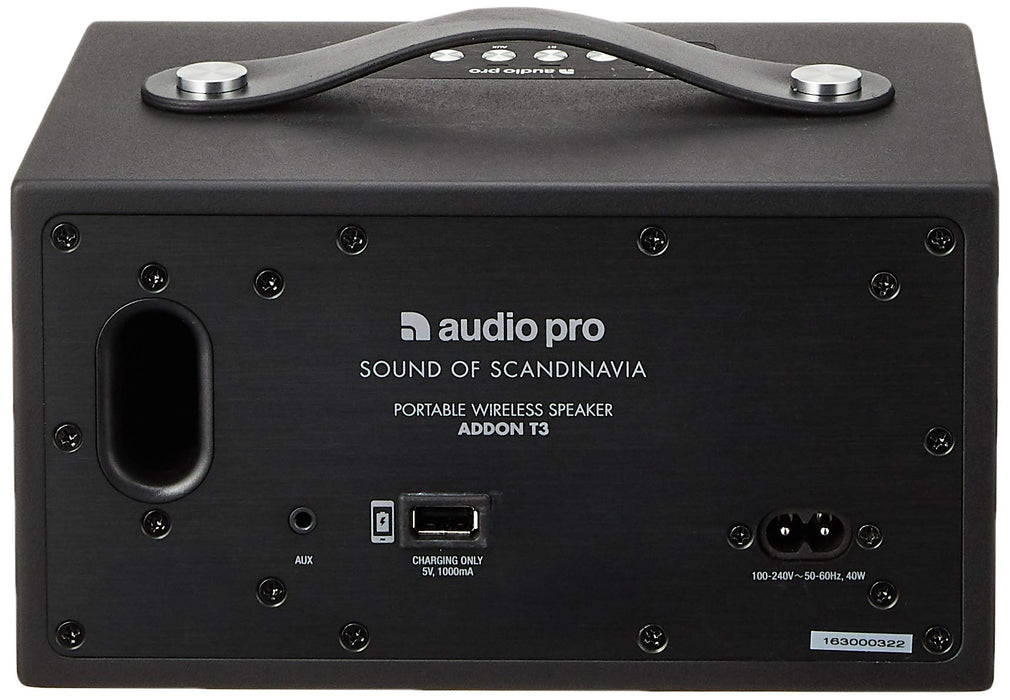 Audio Pro Addon T3+, belaidė Bluetooth garso kolonėlė - galas