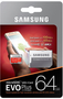 Atminties kortelė Samsung EVO+, 64GB microSDHC klasė 10 UHS-1 Vaizdo registratoriai - radarų detektoriai Samsung AUTOGARSAS.LT