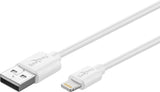 Goobay USB Lightning Apple iPhone/iPad įkrovimo ir duomenų perdavimo kabelis 1.0m Laidai Goobay AUTOGARSAS.LT