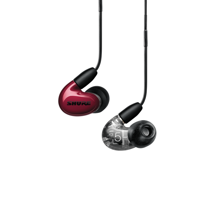 Shure AONIC 5, In-Ear tipo ausinės su išorinių garsų slopinimo funkcija (įvairių spalvų)- Red