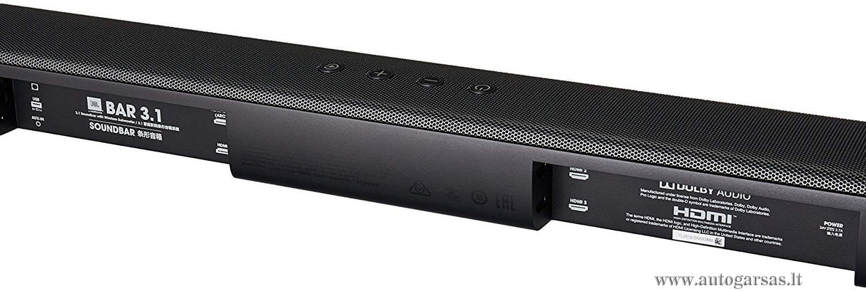 JBL BAR 3.1 soundbar-as TV garso kolonėlė ir žemų dažnių garsiakalbis 450W HDMI Bluetooth Namu kinas JBL AUTOGARSAS.LT