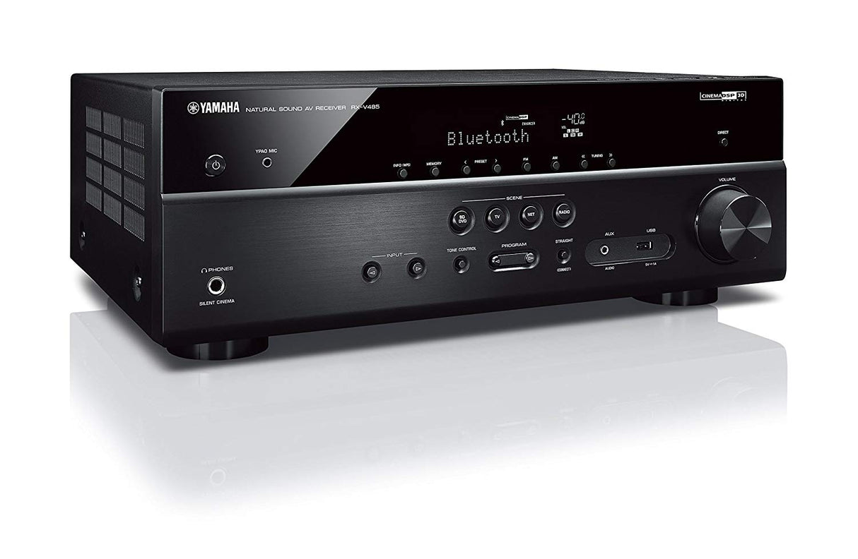 Stereo komplektas - AV resyveris Yamaha RX-V485, su kolonėlėm Yamaha NS-F51 Stereo Stereo AUTOGARSAS.LT
