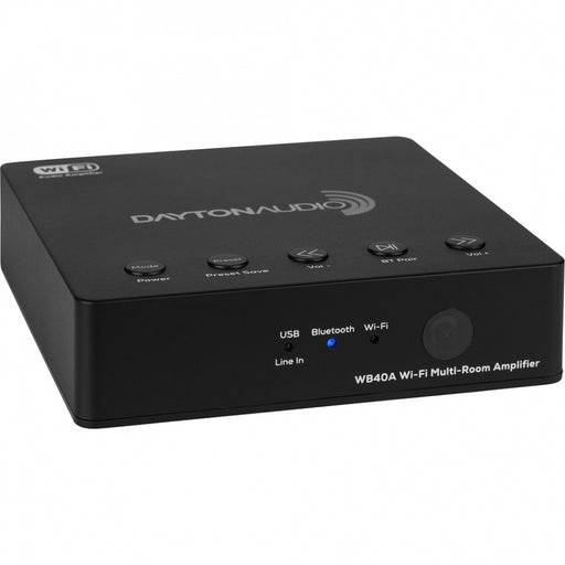 Garso stiprintuvas Dayton Audio WB40A, 2x20W, mp3 grotuvas USB/Wi-Fi/BLUETOOTH/Multi-Room Stereo Dayton Audio AUTOGARSAS.LT