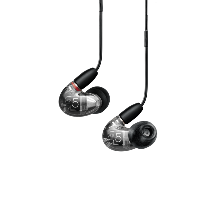 Shure AONIC 5, In-Ear tipo ausinės su išorinių garsų slopinimo funkcija (įvairių spalvų)- Transperant