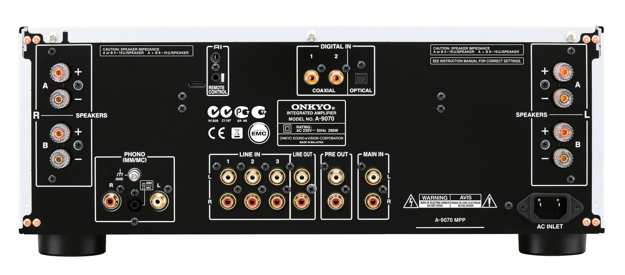 Stereo integruotas resyveris Onkyo A-9070 2.1, 2x140W Stereo Onkyo AUTOGARSAS.LT