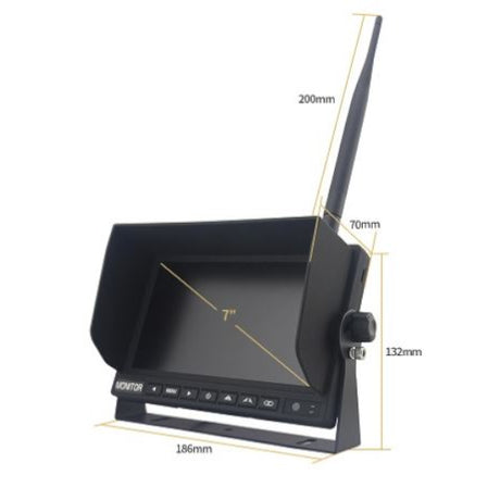 AHD TFT7HDW belaidės kameros ir monitoriaus komplektas