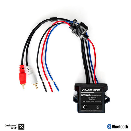 AMPIRE BTR100X, Bluetooth imtuvas su automatiniu nuotolinio valdymo pultu, RCA, aptX™