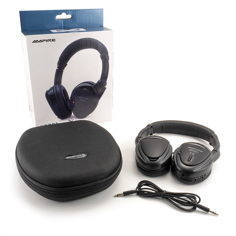 Ampire  HP301 Dual Source IR, belaidės Over-Ear tipo ausinės- kas pakuotėje