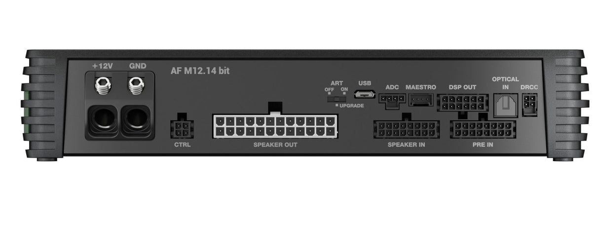 Audison AF M12.14 bit, automobilinis garso stiprintuvas- galas