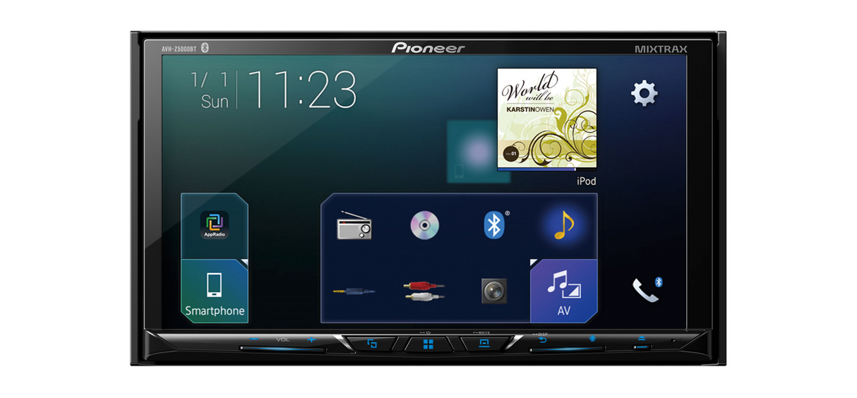 Multimedija automobiliui Pioneer AVH-Z5000BT, USB, BLUETOOTH, 2-DIN, Apple CarPlay, Android Auto, Waze Multimedija Pioneer AUTOGARSAS.LT