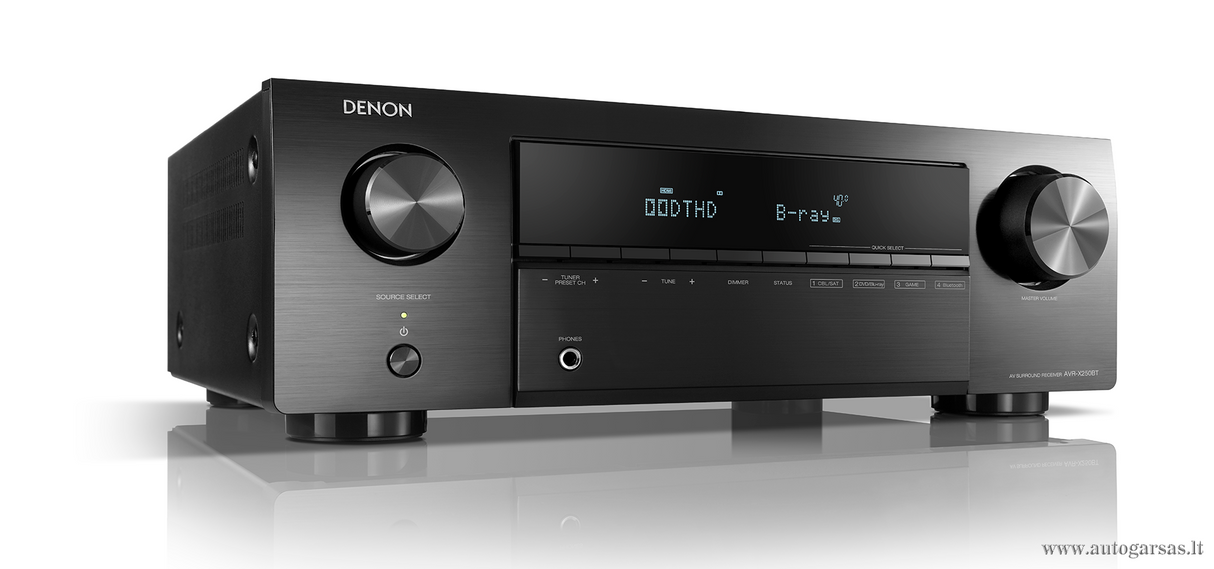 AV resyveris Denon AVR-X250BT 5.1 kanalo namų kino stiprintuvas 5x130W su Bluetooth Namu kinas Denon AUTOGARSAS.LT