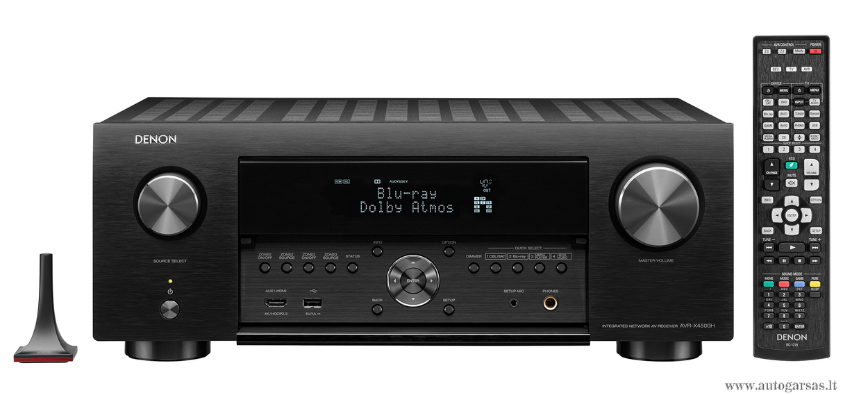 AV resyveris Denon AVR-X4500H 9.2 kanalo namų kino stiprintuvas 9x125W Namu kinas Denon AUTOGARSAS.LT