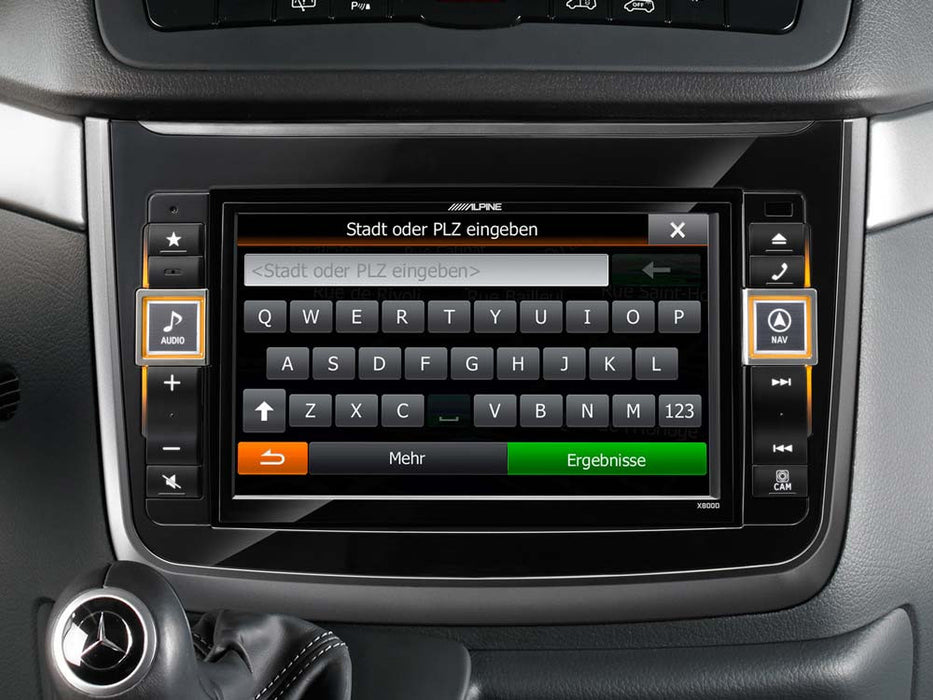 Navigacinė sistema Alpine X800D-V, skirta Benz Vito V639 ir Viano W639 GPS navigacija Alpine AUTOGARSAS.LT
