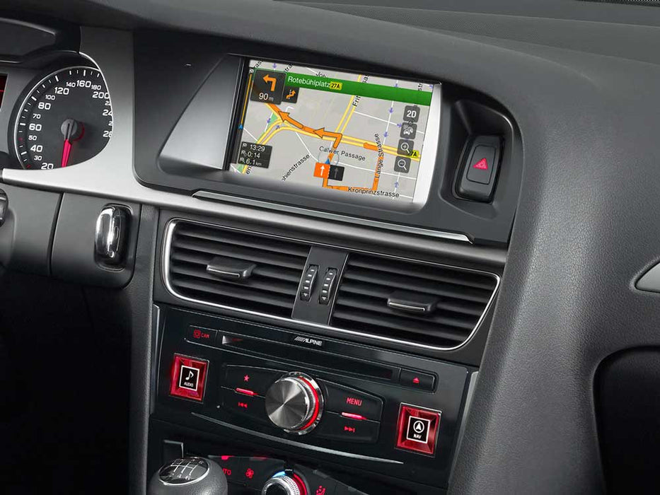Navigacinė sistema Alpine X701D-A4, skirta Audi A4/A5 GPS navigacija Alpine AUTOGARSAS.LT