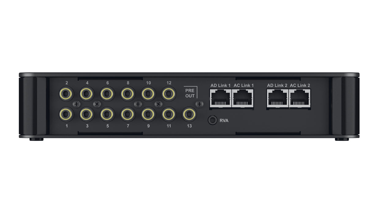 Audison bit One HD Virtuoso, automobilinis Hi-Res signalo procesorius- jungtys