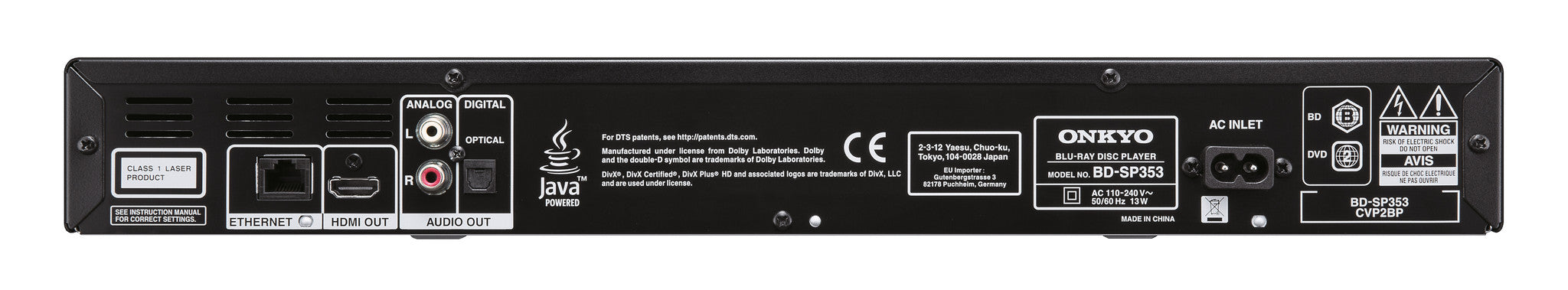 Blu-ray Grotuvas Onkyo BD-SP353 Tinklo grotuvai Onkyo AUTOGARSAS.LT