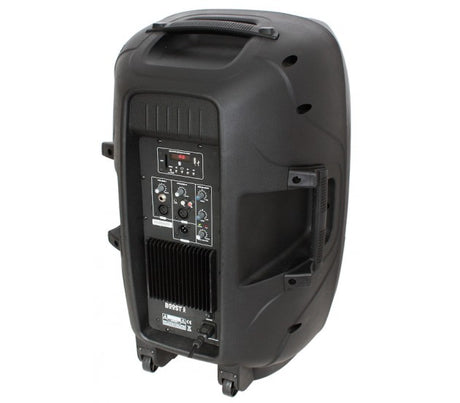 BOOST 15A-BT, nešiojama garso kolonėlė su stiprintuvu- galas