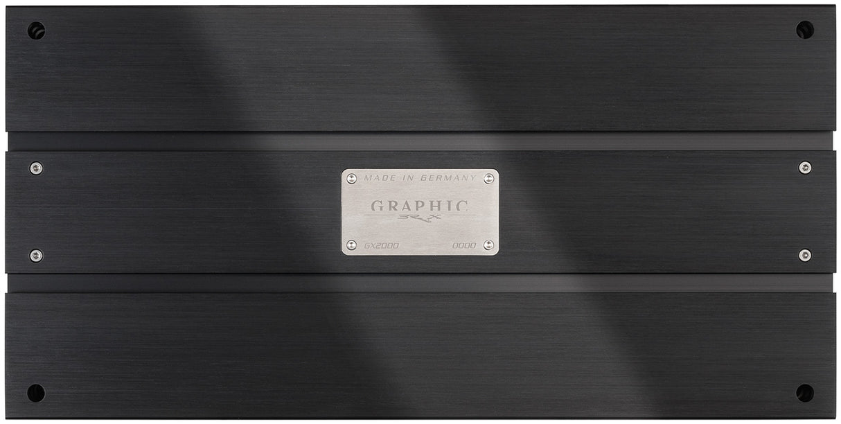 BRAX GX2000, automobilinis garso stiprintuvas (įvairių spalvų)  - priekis