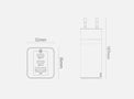 BASEUS GaN2 USB + 2xUSB-C, Sieninis įkroviklis - schema