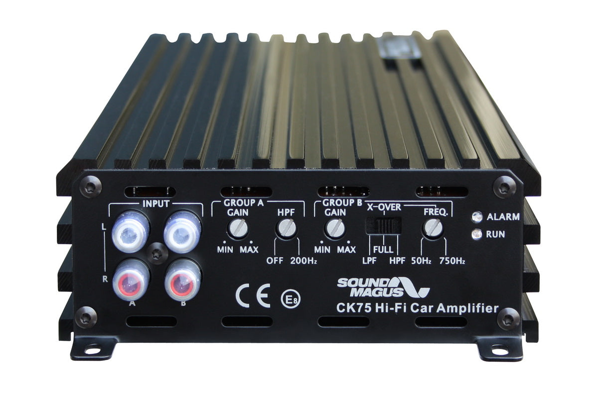 SOUNDMAGUS CK75 4, automobilinis garso stiprintuvas- šonas