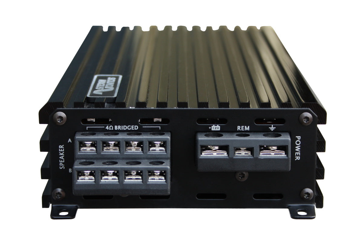SOUNDMAGUS CK75 4, automobilinis garso stiprintuvas- jungtys