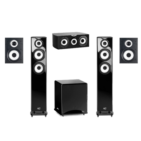 Cabasse MC40 5.1 namų kino garso sistema (įvairių spalvų)- juoda