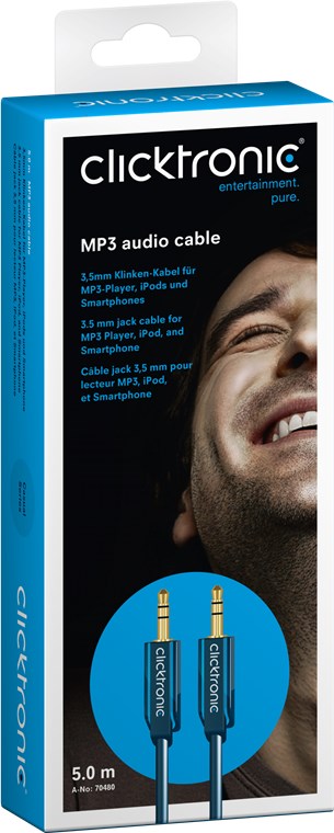 Clicktronic (5 m.), AUX MP3 audio kabelis