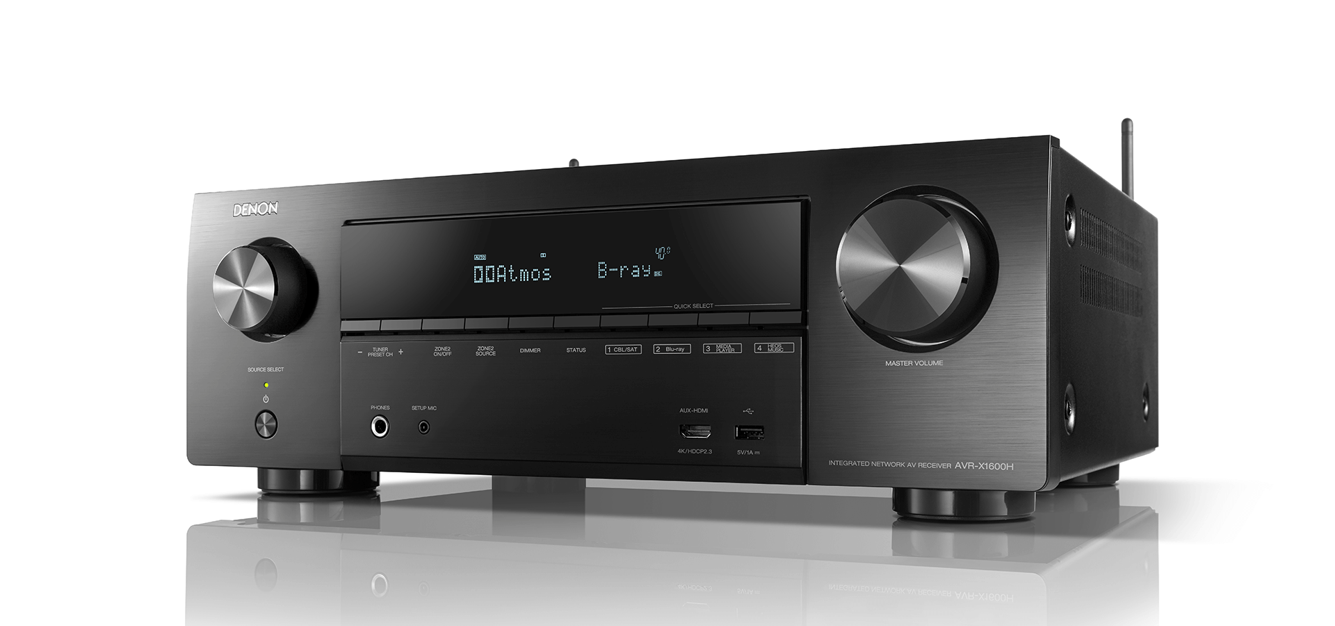 AV resyveris Denon AVR-X1600H 7.2 kanalo namų kino stiprintuvas 7x145W Namu kinas Denon AUTOGARSAS.LT