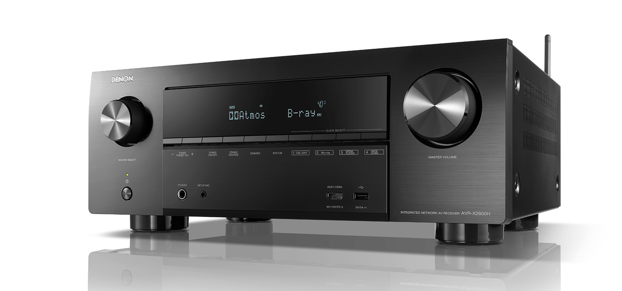 AV resyveris Denon AVR-X2600H 7.2 kanalo namų kino stiprintuvas  2600 