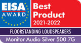 Eisa apdovanojimas Monitor Audio Silver