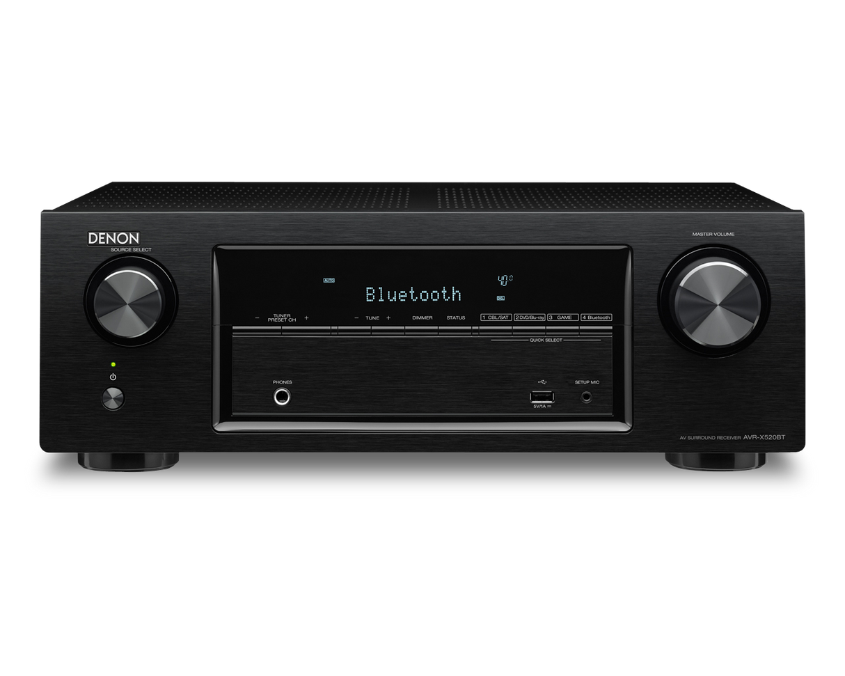 AV resyveris Denon AVR-X520BT 5.2 HD, 5x130W su Bluetooth Namu kinas Denon AUTOGARSAS.LT
