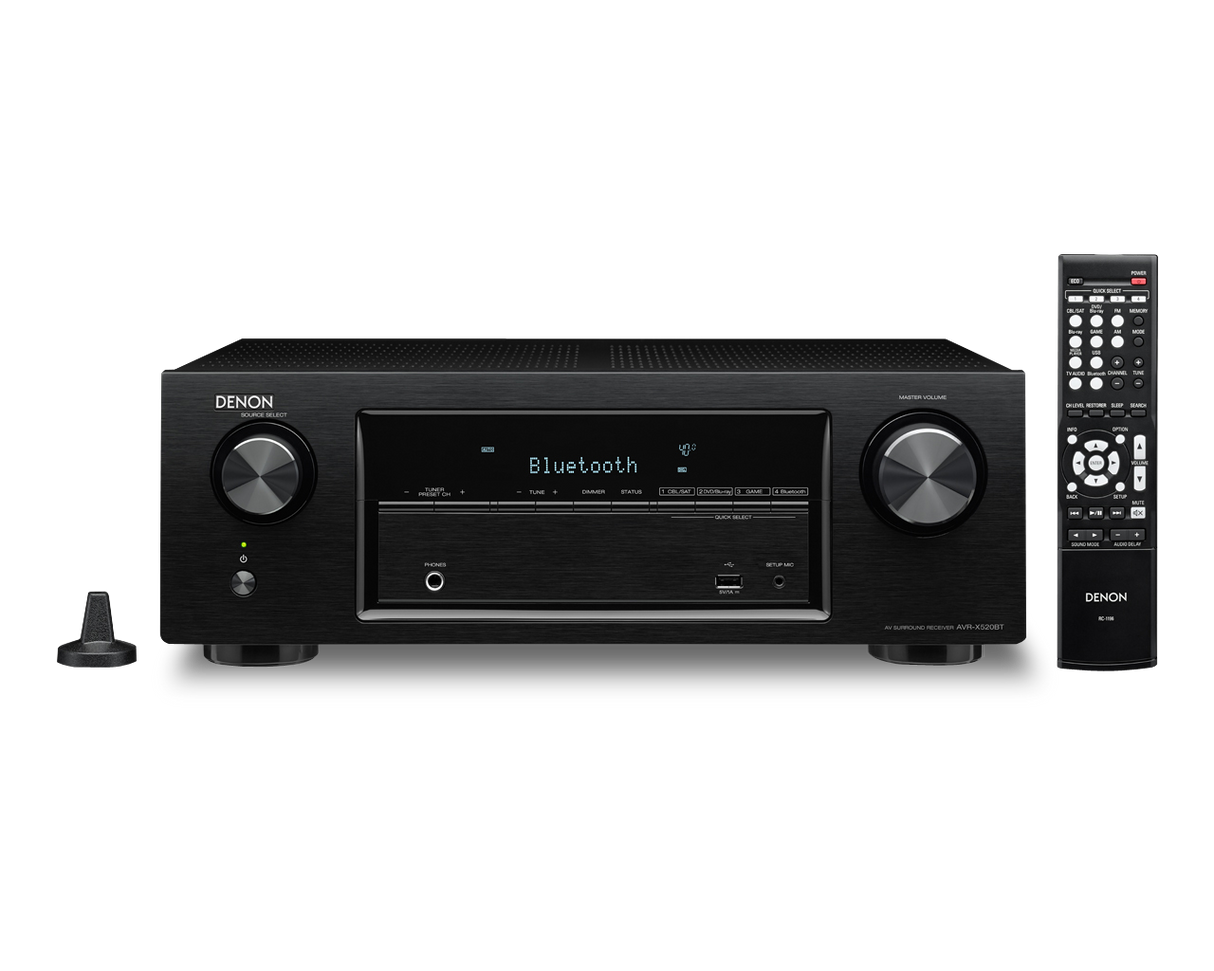 AV resyveris Denon AVR-X520BT 5.2 HD, 5x130W su Bluetooth Namu kinas Denon AUTOGARSAS.LT