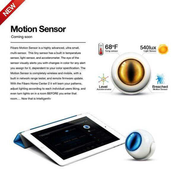 Išmanusis Judesio daviklis Fibaro motion sensor Išmanūs namai Fibaro AUTOGARSAS.LT