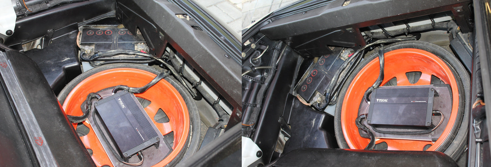 Focal stiprintuvas sumontuotas