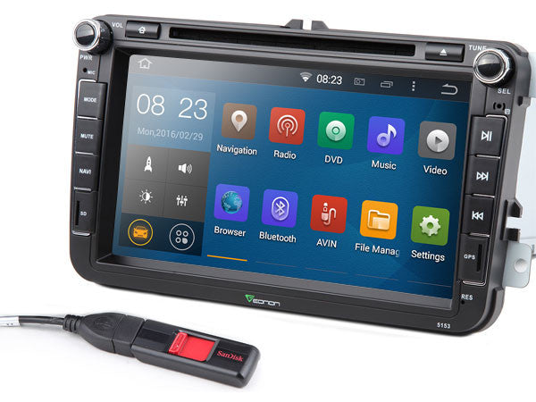 Volkswagen Multimedija su DVD, GPS Eonon GA5153F Android 4.4 Multimedija Eonon AUTOGARSAS.LT