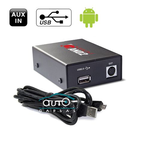 Adapteris Grom AND2 USB MP3 skirtas BMW, Rover AV/USB/AUX/BT adapteriai Grom AUTOGARSAS.LT