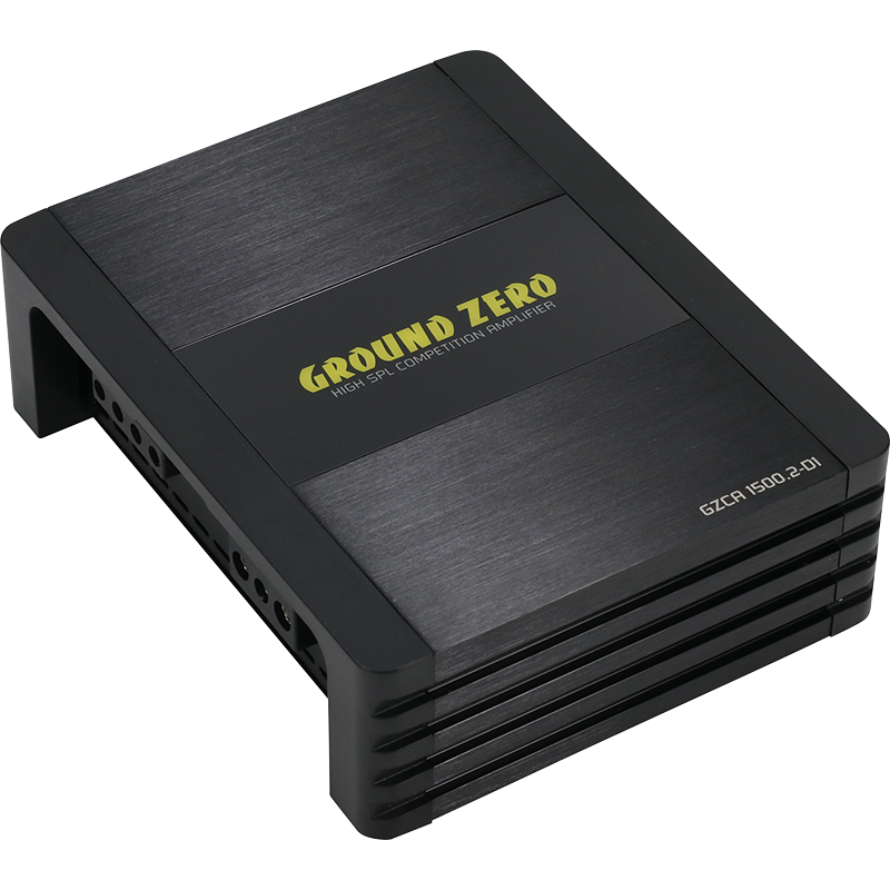 Ground Zero GZCA 1500.2-D2, Competition serijos SPL automobilinis garso stiprintuvas- priekis