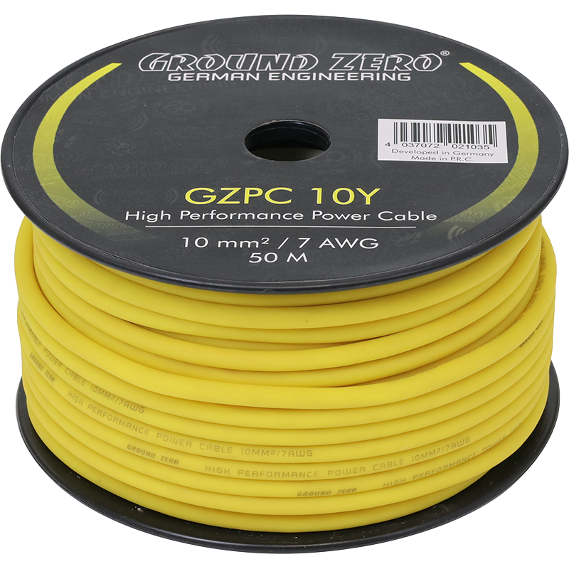 Ground Zero GZPC 10Y. CCA aukštos klasės maitinimo kabelis