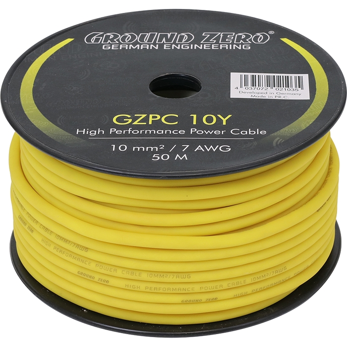 Ground Zero GZPC 10Y. CCA aukštos klasės maitinimo kabelis