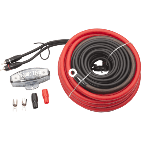 Laidų komplektas garso stiprintuvo pajungimui Ground Zero GZPK 20X Laidai ir priedai Ground Zero AUTOGARSAS.LT