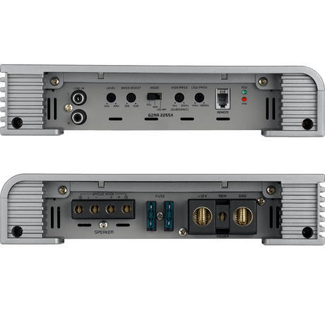 2 kanalų AB klasės garso stiprintuvas Ground Zero GZRA 2255X Stiprintuvai Ground Zero AUTOGARSAS.LT