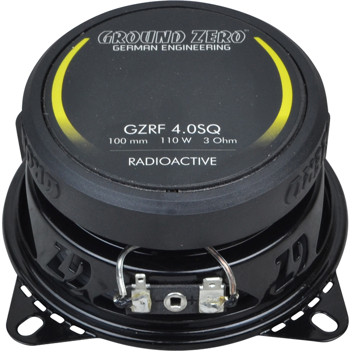 Ground Zero GZRF 4.0SQ, koaksialinė automobilinė garsiakalbio sistema- galas